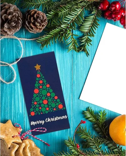 Miniatura 3 de Tarjetas de Navidad con sujetador para dinero y sobres, Árboles navideños