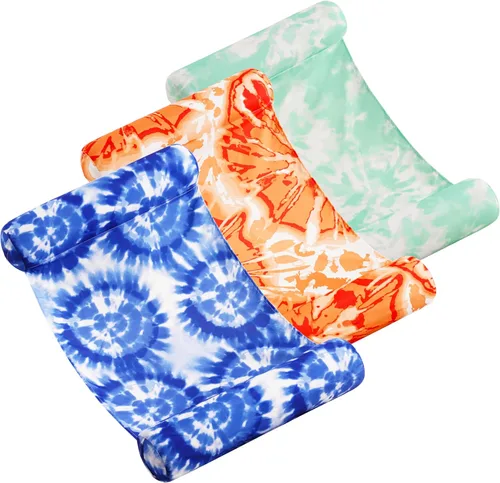 Sloosh Paquete de 3 flotadores inflables 4 en 1 para piscina, hamacas de agua, accesorios multiusos para piscina (silla, silla de descanso,