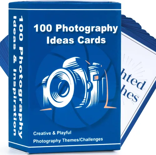 100 tarjetas de ideas para fotografía: accesorios de fotografía para sesión de fotos, regalos de fotógrafo para hombres y mujeres, únicos para 100