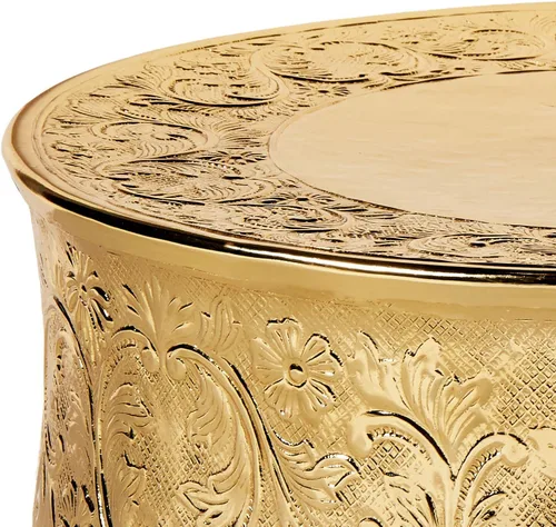 Miniatura 4 de Elegance Soporte redondo para tartas de boda, 14 pulgadas, dorado