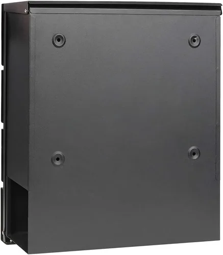 Miniatura 7 de Buzones con cerradura con llaves, buzón de correo montado en la pared al aire libre con gran capacidad, 14 3/10 x 4 1/10 x 13 pulgadas, negro