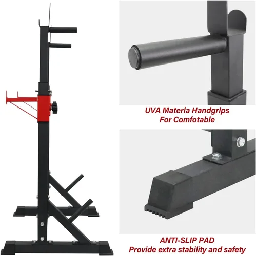 Miniatura 4 de Multi-Function Squat Press Barbell Rack Stand, Height Adjustable Barbell