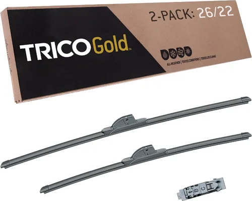 Miniatura 20 de TRICO Gold 21" + 19" Juego de 2 limpiaparabrisas de repuesto automotriz de primera calidad, limpiaparabrisas de haz para lado del pasajero