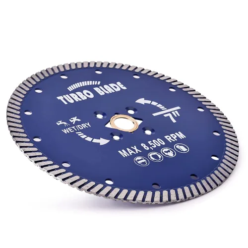 Miniatura 3 de OSCEH Hoja de diamante turbo de 7" Hoja de diamante para granito y mármol Hoja de sierra de porcelana para corte húmedo/seco