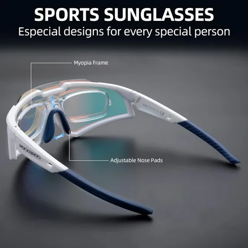 Miniatura 3 de ROCKBROS Photochromic Sports Sunglasses UV Protection for Men Women Cycling