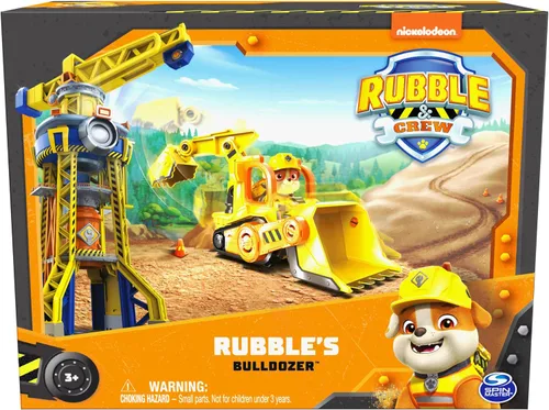 Miniatura 9 de Rubble & Crew, camión juguete Charger’s Crane Grabber con partes móviles y una figura de acción coleccionable, juguetes para niños mayores de 3 años