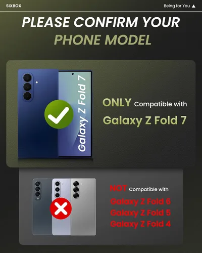 Miniatura 2 de Funda para Samsung Galaxy Z Fold 7 con Protección de Bisagra y Protector de Pantalla, Diseño Delgado de PC Duro Resistente a Golpes 360° Funda