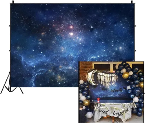 Miniatura 12 de AOFOTO Telón de fondo de nebulosa fantástica de 5 x 3 pies, cielo estrellado aeroespacial, fotografía, universo, galaxia, cosmos, espacio exterior