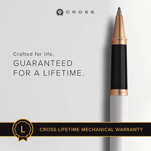 Miniatura 38 de Cross Century II - Bolígrafo de punta Selectip, lacado negro con detalles chapados en oro de 23 quilates