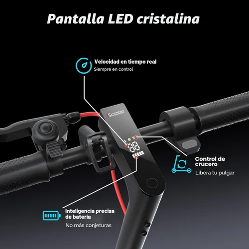Miniatura 6 de iScooter Scooter eléctrico para adultos y niños grandes, velocidad máxima de 19 Mph, rango máximo de 18 millas, scooter E plegable y ligero