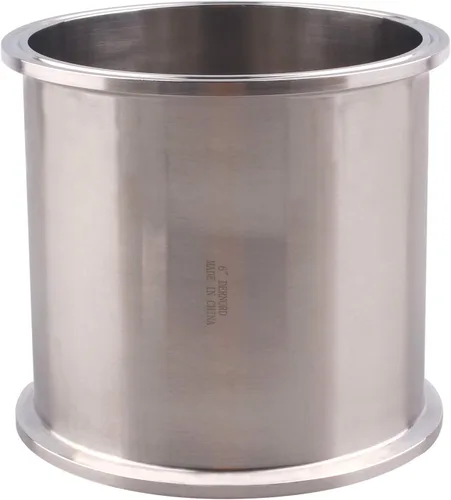 Miniatura 11 de DERNORD Tubo de carrete sanitario con extremos de abrazadera, tubo redondo sin costuras de acero inoxidable 304 con brida de virola de triple