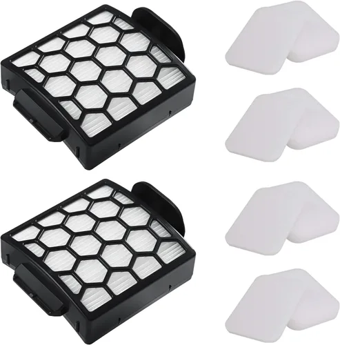 Miniatura 7 de 1 filtro HEPA y 2 juegos de filtros de espuma para Shark Navigator NV150 NV251 NV255 y Zero-M ZU62 ZU62C ZU60 vertical Shark filtro de repuesto
