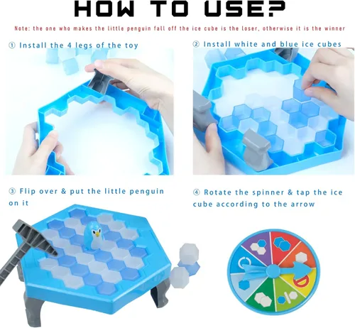 Miniatura 5 de Juego Salva al Pingüino Rompe Hielo Congelado para Niños, Meroqeel Protege el Iceberg No Dejes que los Pingüinos Queden Atrapados en el Hielo