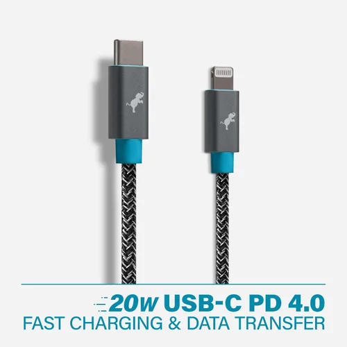 Miniatura 4 de Nimble Cable USB C a Lightning de 9.8 ft/10 pies [certificado Apple MFi] Cable de iPhone tipo C cargador de iPhone de carga rápida compatible