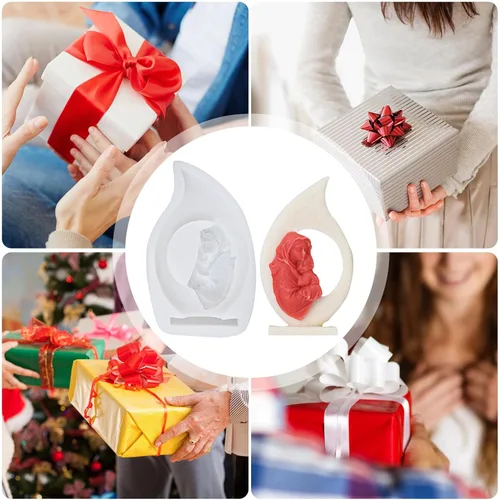Miniatura 7 de awakentti Moldes de velas de Navidad, moldes de velas de personajes, fácil liberación de moho, flexible y seguro, molde de resina para hacer