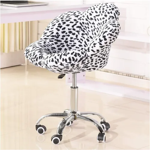 Silla giratoria para habitación, silla de escritorio giratoria de terciopelo, silla de oficina en casa, ajustable, giratoria, cómoda, sin brazos,