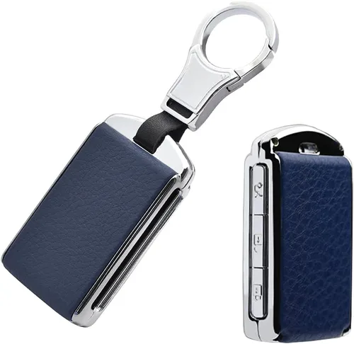 Funda de piel de aleación de zinc para llavero de automóvil 2021 2022 para Volvo XC40 XC60 XC90 S90 V90, carcasa para llave de automóvil, accesorios