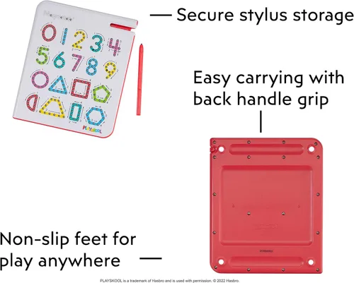 Miniatura 4 de Playskool Magnatab — Números y Formas — Tablero Magnético de Dibujo con Trazado de Letras para Aprendizaje de Niños Pequeños y Dibujo Sensorial