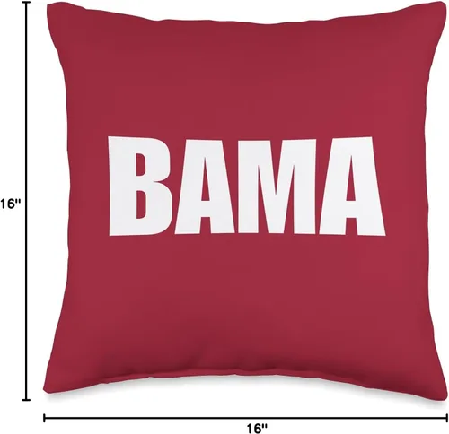Miniatura 4 de Bama Alabama - Almohada de 16 x 16 pulgadas, multicolor