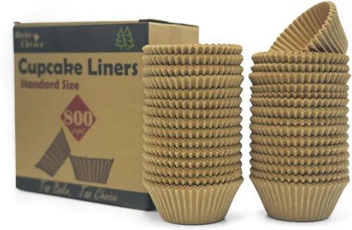Miniatura 8 de Bake Choice 200 forros estándar para cupcakes arcoíris para hornear, envoltorios de cupcakes de grado alimenticio, forros de muffins de pergamino a
