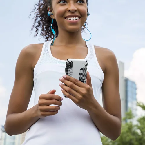 Miniatura 5 de Speck Productos Funda Presidio Grip iPhone Xs/iPhone X, Eclipse Azul/Negro Carbón