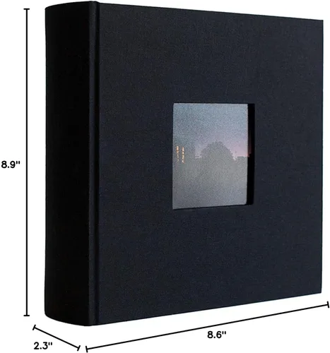 Miniatura 9 de Kolo Hudson 2up - Álbum de fotos con capacidad para 200 fotos de 4 x 6 pulgadas, ideal para libros de boda y bebés, color negro