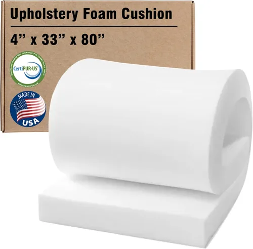 Miniatura 23 de Isellfoam Espuma de tapicería de 2 pulgadas de alto x 27 pulgadas de ancho x 80 pulgadas de largo (firme semisión) 36ILD para cojín de sofá