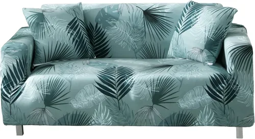 Miniatura 8 de Funda estampada para sofá, funda elástica para sofá, protector de sofá para sofá de 3 plazas, funda elástica para sofá con 1 funda de almohada