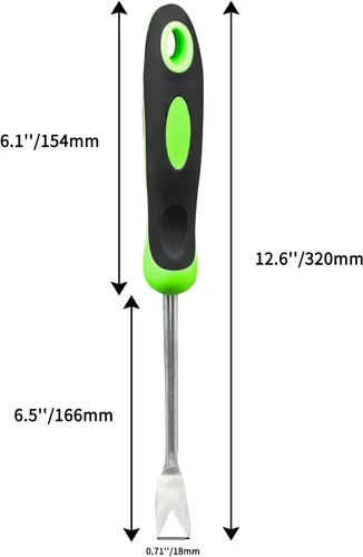 Miniatura 3 de Herramienta de desmalezadora manual de jardín con mango ergonómico, herramientas de deshierbe de acero inoxidable, herramienta de eliminación
