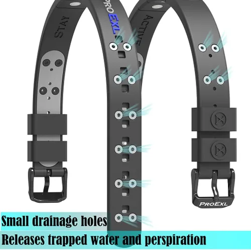 Miniatura 8 de Pulsera magnética definitiva, impermeable y se adapta a todas las muñecas, mantente activo Negro azul