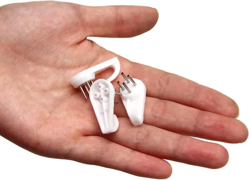 Miniatura 5 de MroMax Percha de pared dura para herrajes, sujetadores y ganchos, montaje en pared, gancho sin marcas, ganchos para marcos de fotos, 100