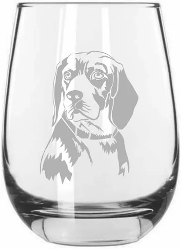 Miniatura 17 de Sakhalin Husky Dog - Copa de vino grabada personalizada de 15.25 onzas sin tallo