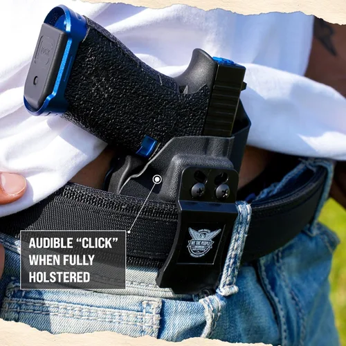 Miniatura 9 de We The People Holsters - Bandera de Gadsden - Transporte oculto en la cintura interior - Funda Kydex IWB - Conducción/inclinación/retención ajustable