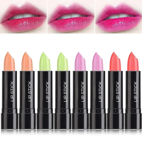 Miniatura 14 de 2 lápices labiales de gelatina de flores de cristal, lápiz labial transparente con flor en el interior, bálsamo labial teñido que cambia