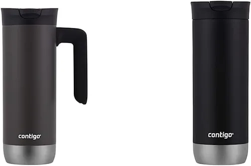 Contigo Superior 2.0 - Taza de viaje de acero inoxidable con asa y tapa a prueba de fugas y taza de viaje de acero inoxidable con aislamiento al