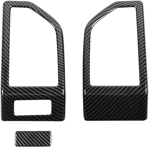 Miniatura 9 de 2 unids/set tablero de aire acondicionado cubierta de ventilación Trim para Ford F150 2015 2016 2017 2018 2019 2020 Accesorios interiores