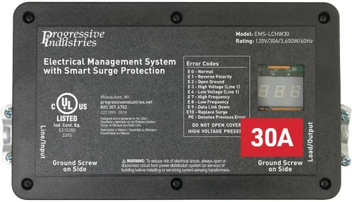 Miniatura 8 de Progressive Industries EMS-HW50C - Protector de sobretensiones para autocaravana resistente, negro, 50 amperios