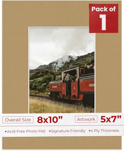 Miniatura 65 de Tapete de 5 x 7 pulgadas para marco de 8 x 10 pulgadas, tablero precortado sin ácidos, negro mate de 5 x 7 pulgadas, hecho para adaptarse a un marco