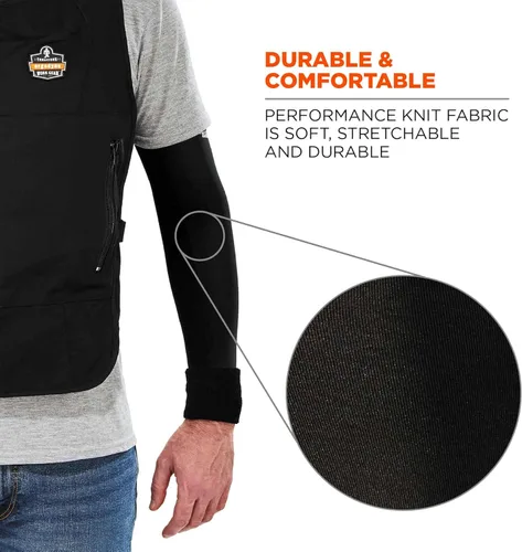 Miniatura 2 de Ergodyne Chill Its 6690 - Mangas de enfriamiento para brazos, tamaño para hombres y mujeres, protección solar UPF 50+ Lima