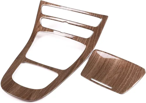 Miniatura 6 de YIWANG Cubierta decorativa de panel de consola central de ABS cromado, 2 piezas para Mercedes Benz Clase E W213 2019 accesorios de automóvil