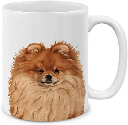 Miniatura 13 de MUGBREW Taza de té de cerámica bicolor blanco y naranja con gato atigrado Gatito, 11 oz