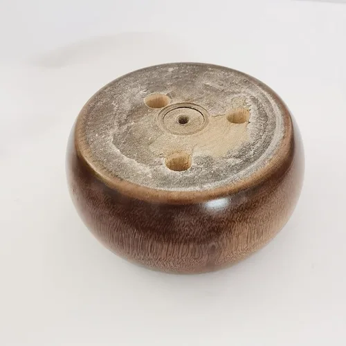 Miniatura 6 de Sofá de madera de 2 pulgadas de alto/elevador de cama con forma redonda, patas de muebles de madera, patas de sofá, patas de repuesto para sofá, Nuez
