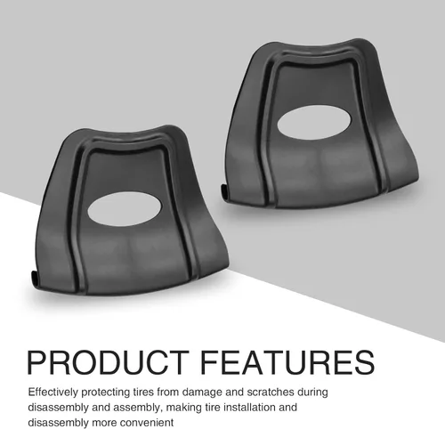 Miniatura 4 de Pack-2 Protector de llantas para desmontar neumáticos de coche, estructura antideslizante doble convexa, cubierta antiarañazos, mango ovalado hueco