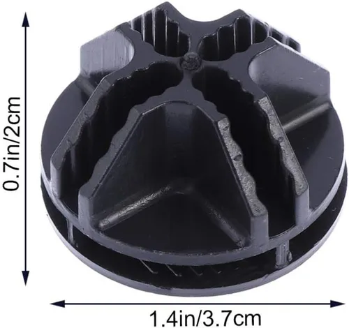 Miniatura 4 de Organizador de almacenamiento en cubos, conectores de plástico, 20 unidades, conectores de plástico negro para cubos de alambre, almacenamiento