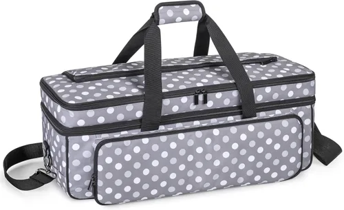 Miniatura 8 de LUXJA Estuche de transporte de doble capa con bolsillo para alfombrilla de corte para Cricut Maker 4, Maker 3, Explore 4, Explore 3, Explore Air 2