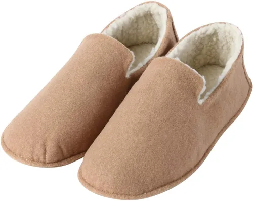 Inicio Zapatillas de hombre Zapatillas Casual de lana mocasín Zapatillas de interior antideslizante Zapatos de casa