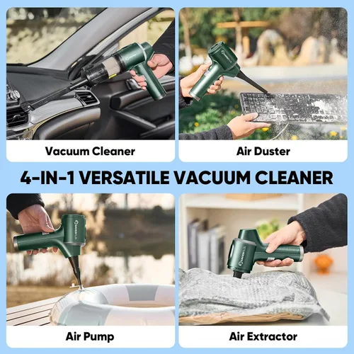 Miniatura 3 de SakerPlus Aspiradora de Mano para Coche Inalámbrica, 20000PA Aspiradora de Mano Portátil de Alta Potencia & Soplador de Polvo para Coche Hogar, Mini