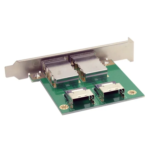 Miniatura 2 de Chenyang Mini SAS 2 SFF-8088 a 2 SFF-8087 HD adaptador convertidor de servidor de datos con soporte