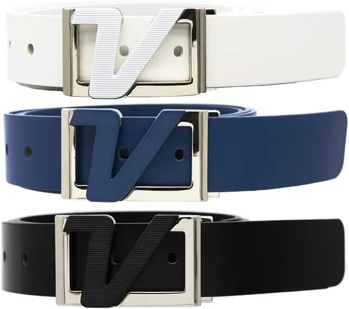 Miniatura 9 de Volvik - Correa de cinturón de cuero sólido italiano 100% auténtico, tamaño libre hasta 46 pulgadas, unisex