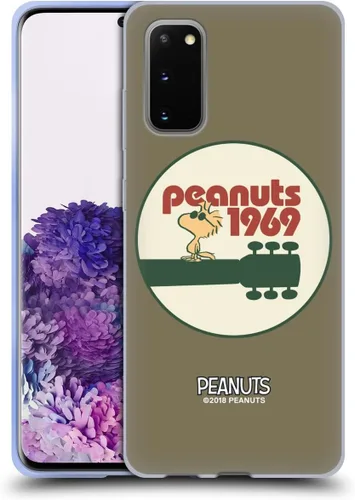 Miniatura 378 de Head Case Designs Funda de gel Woodstock 50th con licencia oficial de Peanuts Snoopy Guitar 1969 [protección de grado militar] compatible